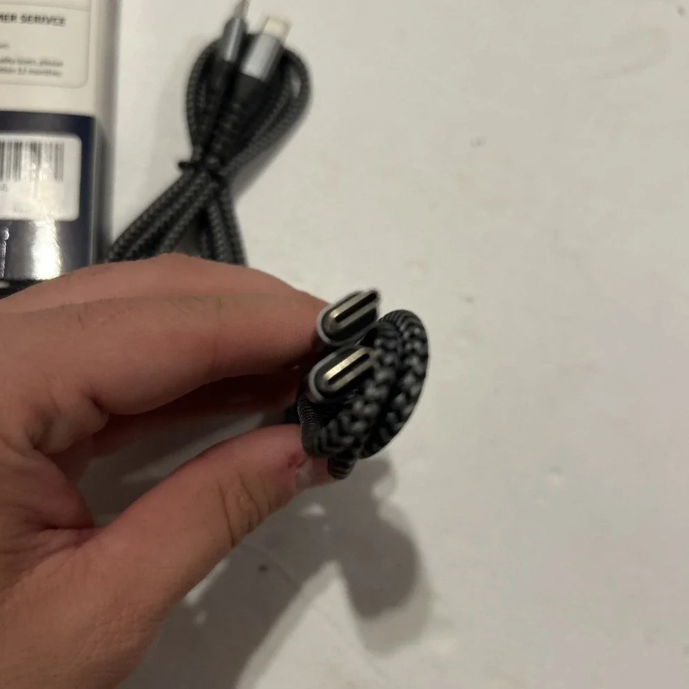 SunGuy 3' Phone Charging & Data Transfer Cable Type C to Type C 2 Pack